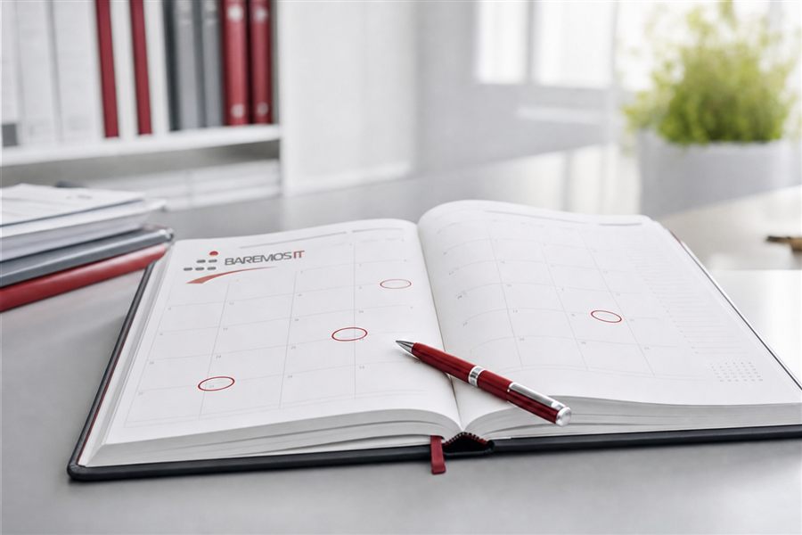 Planungskalender mit Meilensteinterminen